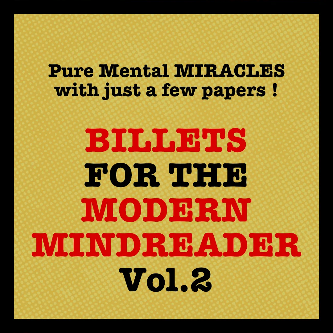 Julien LOSA – Billets for the Modern Mindreader Vol 2 ( Instant Download )