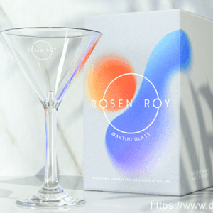 Rosen Roy Martini Glass by Rosen Roy