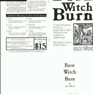 Docc Hilford - Burn Witch Burn ( Instant Download )