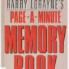 Page a Minute Memory Book by Harry Lorayne