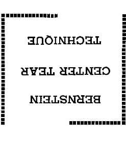 Centre Tear Technique by Bruce Bernstein