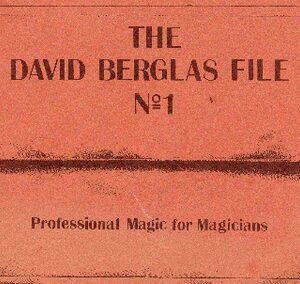 The David Berglas File 1 by Peter Warlock