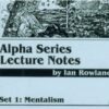 ALPHA SERIES LECTURE NOTES by IAN ROWLAND