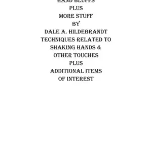 Dale A. Hildebrandt - Hand Bluffs Plus More Stuff ( Instant Download )