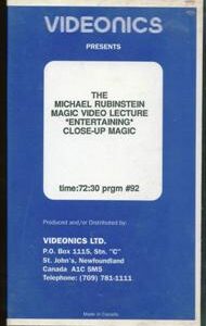 Entertaining Close-Up Magic by Michael Rubinstein