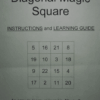 Diagonal Magic Square by Chuck Hickok ( Instant Download )