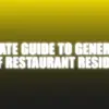 Ultimate Guide To Generating Lots Of Restaurant Residencies - The Netrix ( Instant Download )