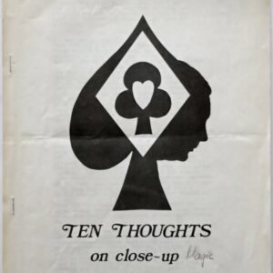 Ten Thoughts on Close-Up by Patrick Page ( Instant Download )