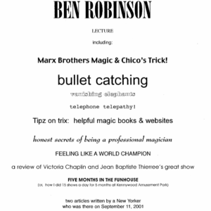 Lecture by Ben Robinson