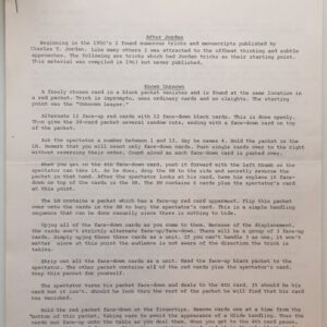 After Jordan by Karl Fulves ( Instant Download )