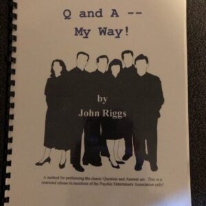 Q and A My Way by John Riggs ( Instant Download )