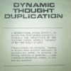Dynamic Though Duplication by S D Threadgill.