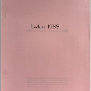Lecture 1988 by Bill Goodwin ( Instant Download )