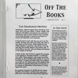 Off The Books by Karl Fulves ( Instant Download )