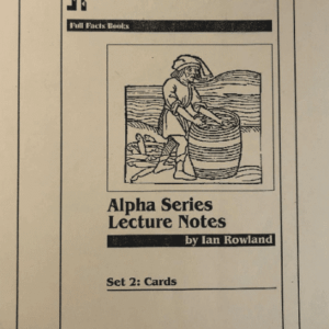 Alpha Series Lecture Notes (Set 2 - Cards) by Ian Rowland ( Instant Download )