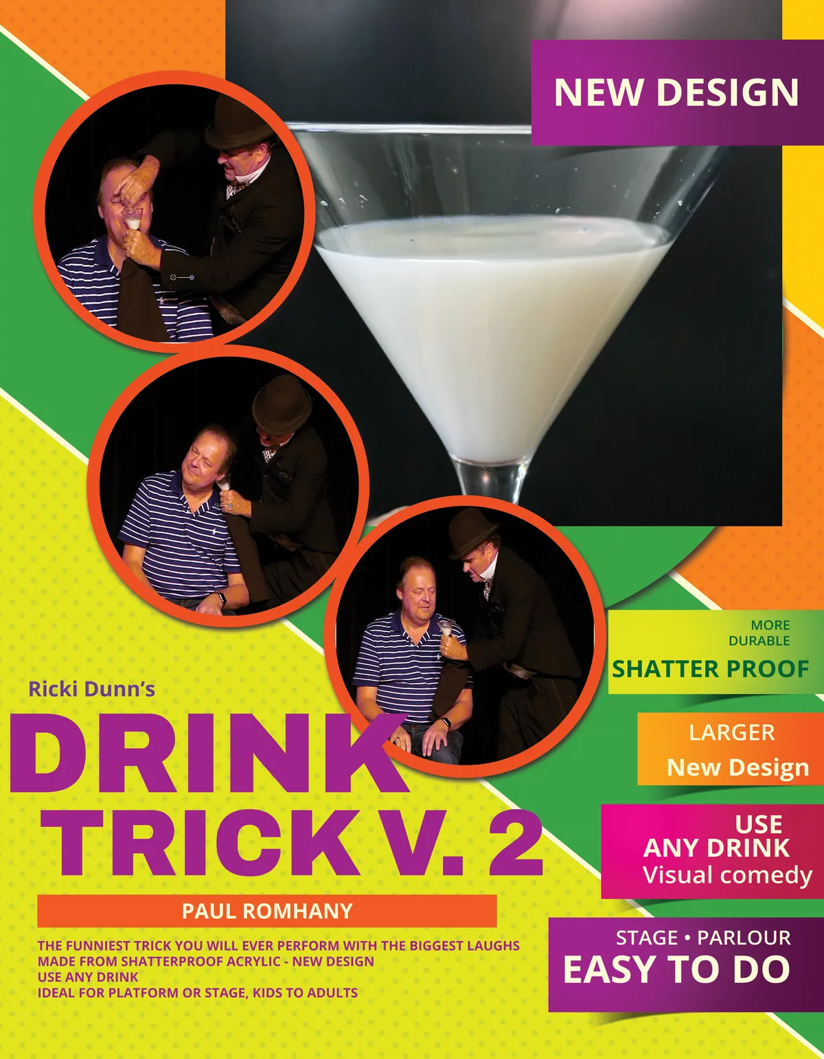 Ricki Dunn Drink Trick V.20 by Paul Romhany ( Instant Download )